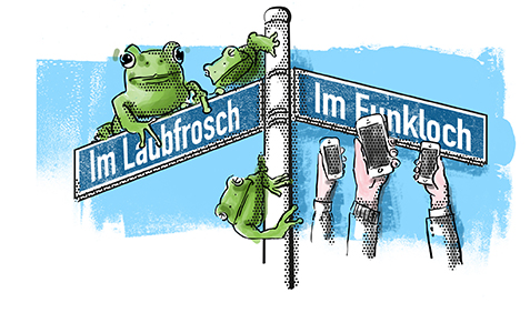 Frosch und Funkloch